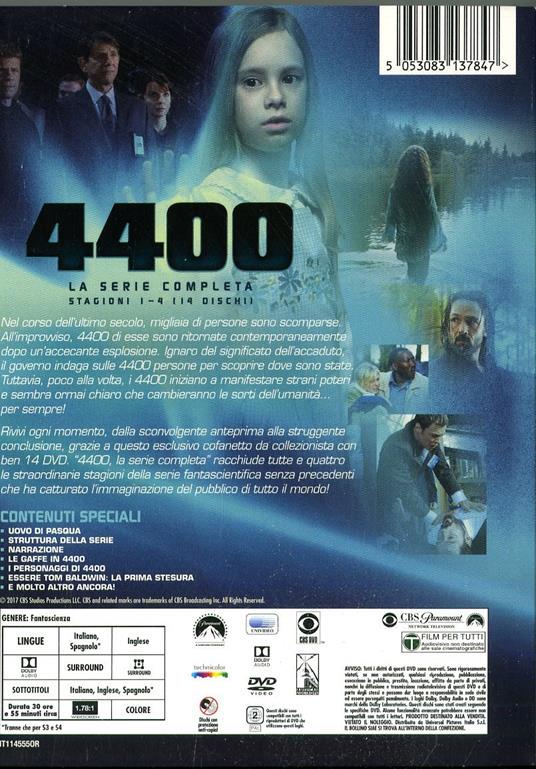 The 4400 - Serie Completa - Stagioni 1-4 (14 DVD) di Scott Peters,Vincent Misiano,Nick Copus,Leslie Libman - DVD - 2