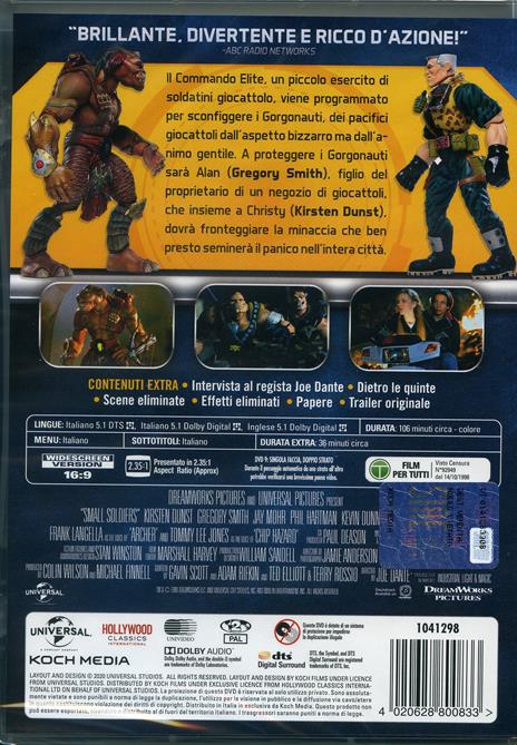 Small Soldiers (DVD) di Joe Dante - DVD - 2