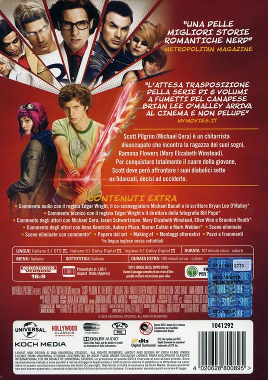 Scott Pilgrim vs the World. 10th Anniversary Edition (DVD) di Edgar Wright - DVD - 3