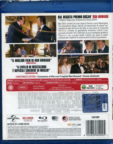 Frost Nixon. Il duello (Blu-ray) di Ron Howard - Blu-ray - 2