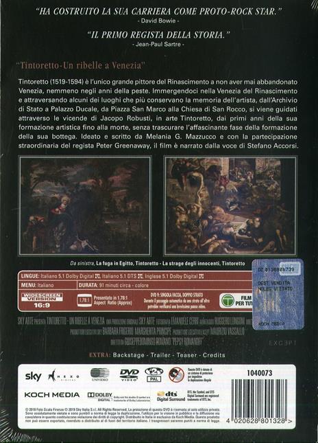 Tintoretto. Un ribelle a Venezia (DVD) di Giuseppe Domingo Romano - DVD - 2