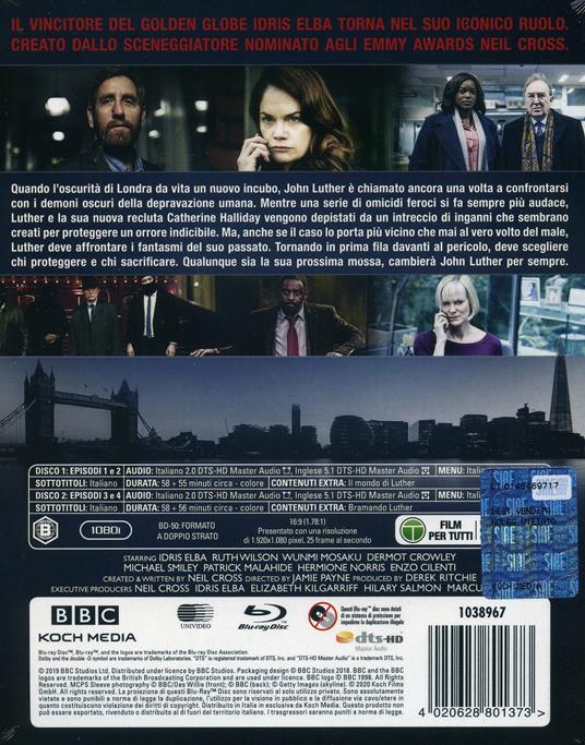 Luther. Stagione 5. Serie TV ita (2 Blu-ray) di Neil Cross - Blu-ray - 2