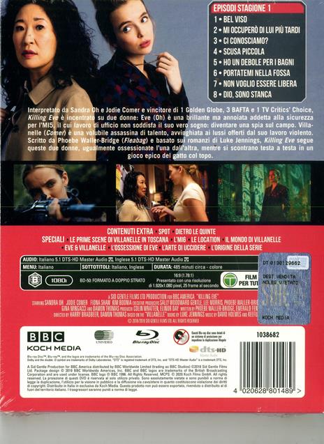 Killing Eve. Stagione 1. Serie TV ita (4 Blu-ray) di Damon Thomas,Jon East,Harry Bradbeer - Blu-ray - 2