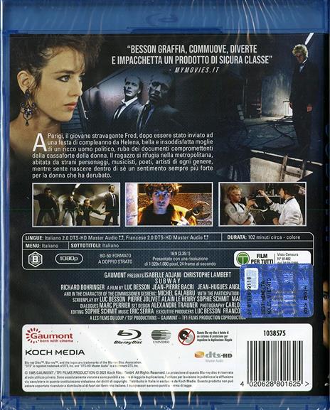 Subway (Blu-ray) di Luc Besson - Blu-ray - 3