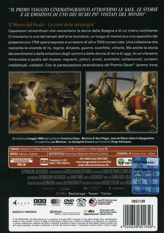 Il museo del Prado. La corte delle meraviglie (DVD) di Valeria Parisi - DVD - 2