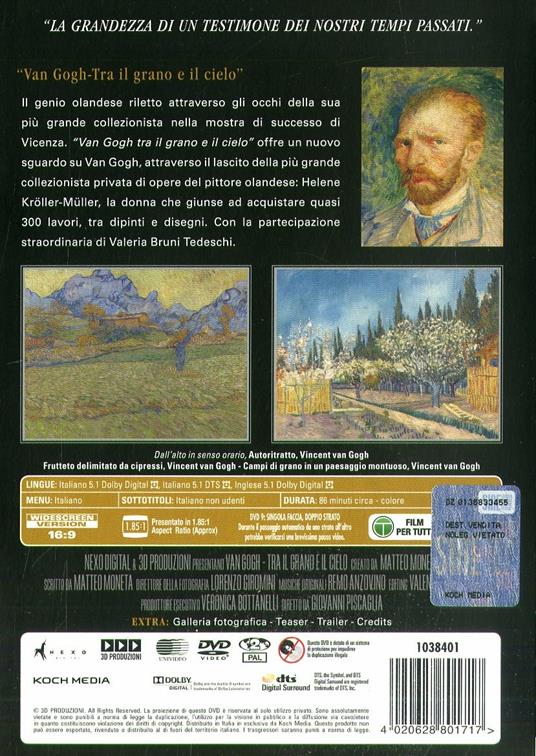 Van Gogh. Tra il grano e i cielo (DVD) di Giovanni Piscaglia - DVD - 2