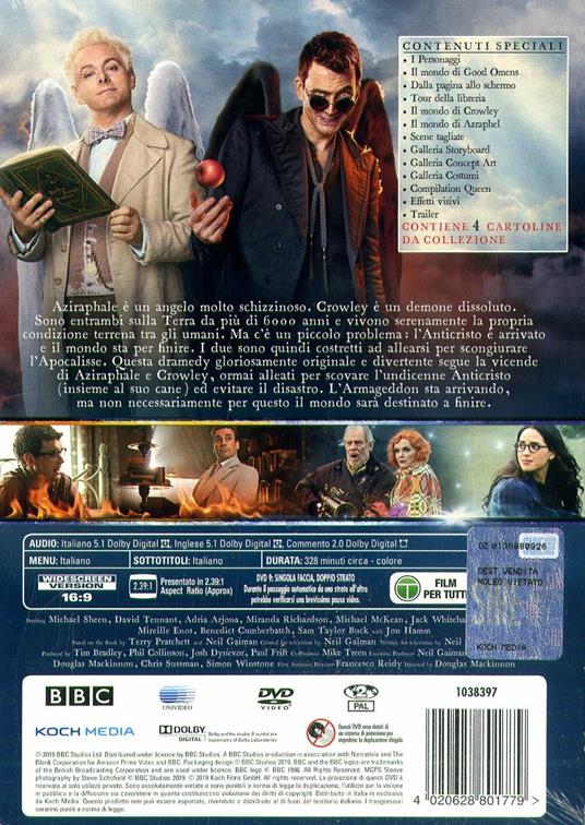 Good Omens. Stagione 1. Serie TV ita (3 DVD) di Douglas Mackinnon - DVD - 2
