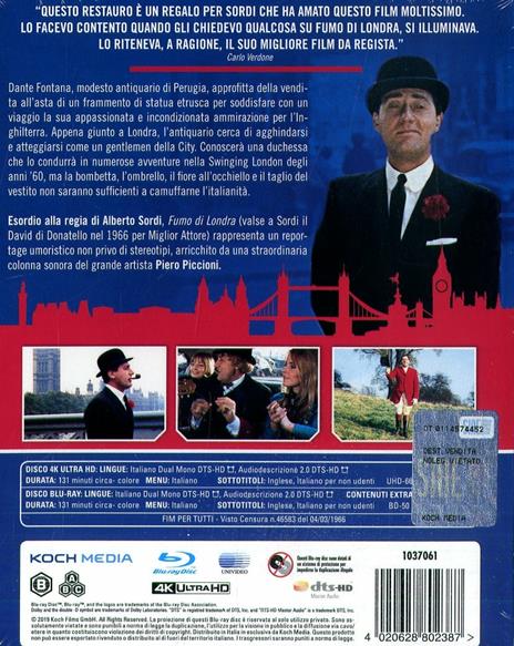 Fumo di Londra (Blu-ray + Blu-ray Ultra HD 4K) di Alberto Sordi - Blu-ray + Blu-ray Ultra HD 4K - 2