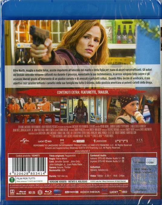 Peppermint. L'angelo della vendetta (Blu-ray) di Pierre Moral - Blu-ray - 2