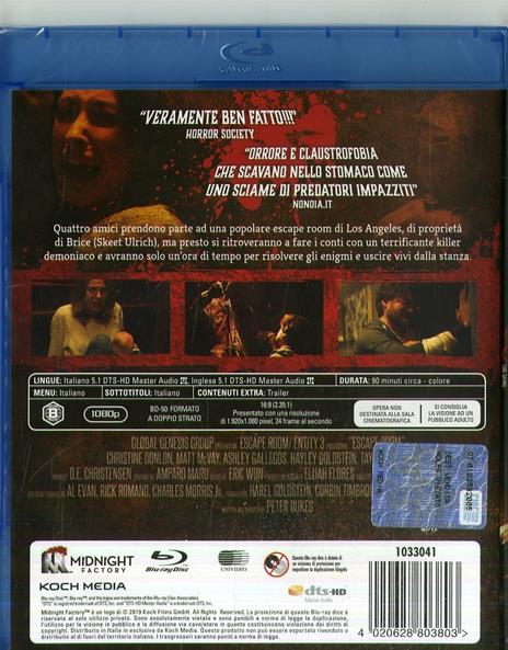 Escape Room. The Game (Blu-ray) di Peter Dukes - Blu-ray - 2