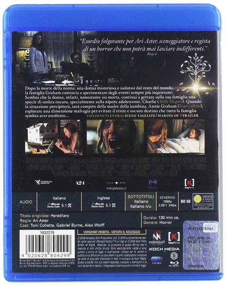 Hereditary (Blu-ray) di Ari Aster - DVD - 2