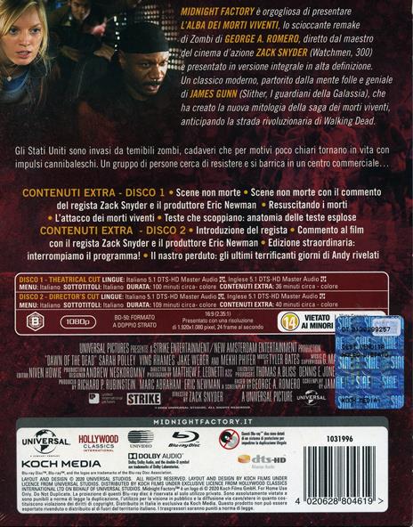 L' alba dei morti viventi (Blu-ray) di Zack Snyder - Blu-ray - 2