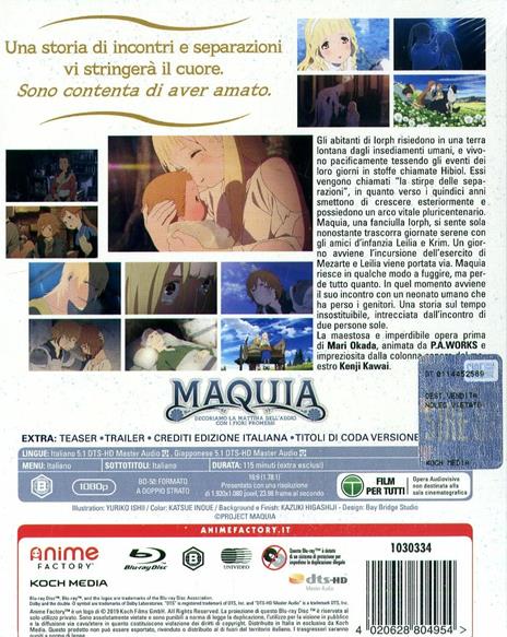 Maquia (Blu-ray) di Mari Okada - Blu-ray - 2