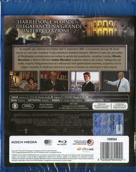 Attacco alla verità. Shock & Awe (Blu-ray) di Rob Reiner - Blu-ray - 2