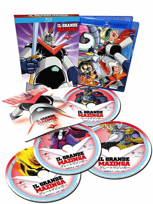 Il grande Mazinga vol.2 (4 Blu-ray) di Tomaharu Katsumata,Nobuo Onuki,Takeshi Tamiya,Tetsuo Imazawa,Masayuki Akehi - Blu-ray - 2