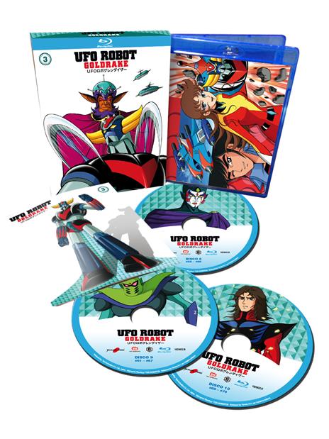 Ufo Robot Goldrake vol. 3 (Blu-ray) di Masayuki Akehi,Tomoharu Katsumata,Masamune Ochiai - Blu-ray - 2
