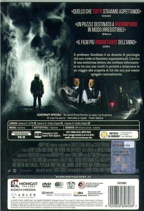 Ghost Stories. Edizione limitata con Booklet (DVD) di Jeremy Dyson,Andy Nyman - DVD - 2