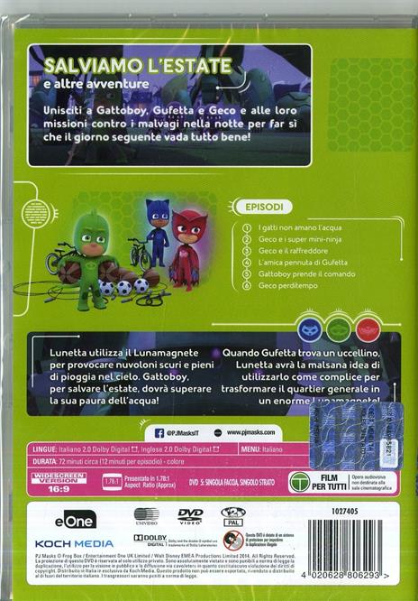 Pj Masks. Salviamo l'estate! (DVD) di Christian De Vita,Wilson Dos Santos - DVD - 2