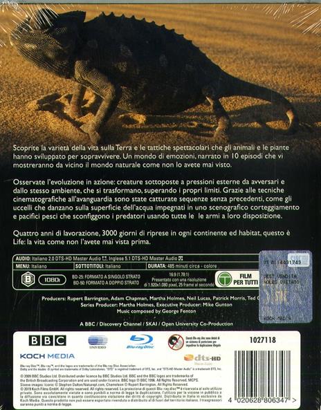 Life. BBC (4 Blu-ray) di Simon Blakeney,Stephen Lyle - Blu-ray - 2
