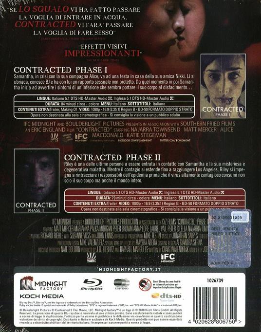Contracted: Phase 1 - Phase 2. Limited Edition con booklet (2 Blu-ray) di Eric England,Josh Forbes - 2