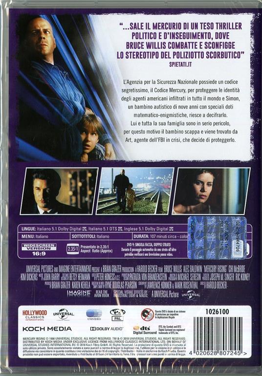 Codice Mercury (DVD) di Harold Becker - DVD - 3