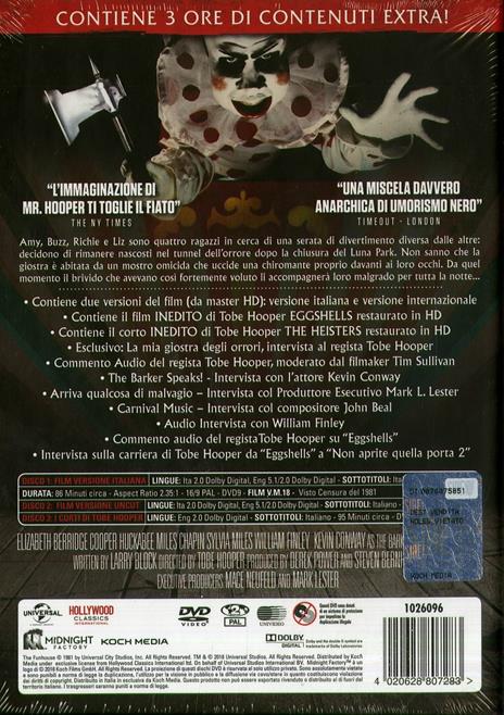 Il tunnel dell'orrore. Limited Edition (3 DVD) di Tobe Hooper - DVD - 3