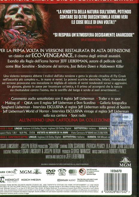 I carnivori venuti dalla Savana. Squirm (DVD) di Jeff Lieberman - DVD - 3