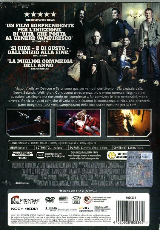 Vita da vampiro. What We Do in the Shadows. Limited Edition con booklet (DVD) di Jemaine Clement,Taika Waititi - DVD - 2