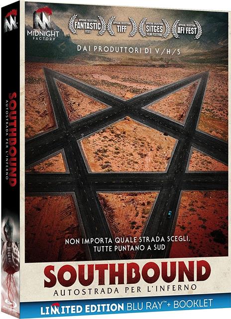 Southbound. Autostrada per l'inferno. Limited Edition con booklet (Blu-ray) di Roxanne Benjamin,David Brückner,Patrick Horvath - Blu-ray