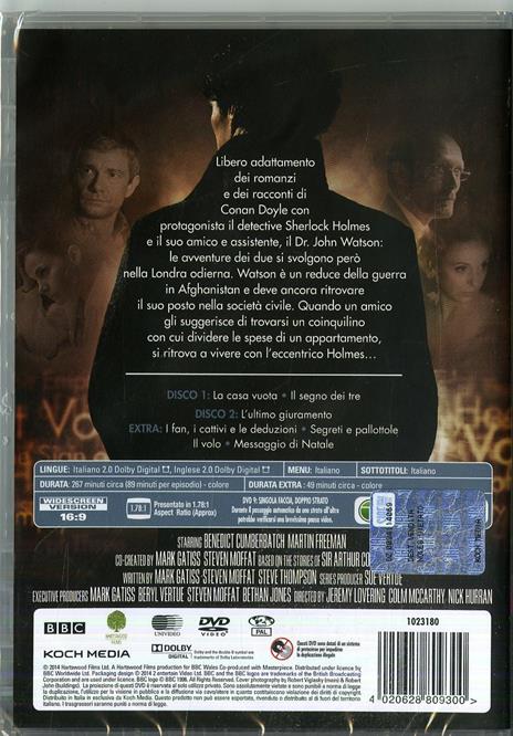 Sherlock. Stagione 3. Serie TV ita (2 DVD) di Paul McGuigan,Euros Lyn,Toby Haynes - DVD - 2