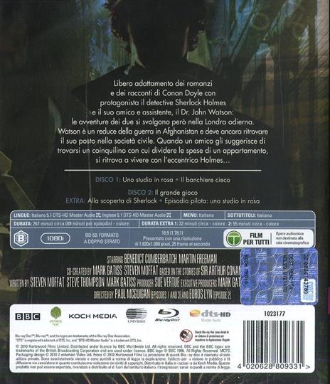 Sherlock. Stagione 1. Serie TV ita (2 Blu-ray) di Paul McGuigan,Euros Lyn,Toby Haynes - Blu-ray - 2