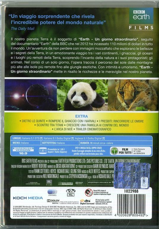 Earth. Un giorno straordinario (DVD) di Richard Dale,Peter Webber - DVD - 2