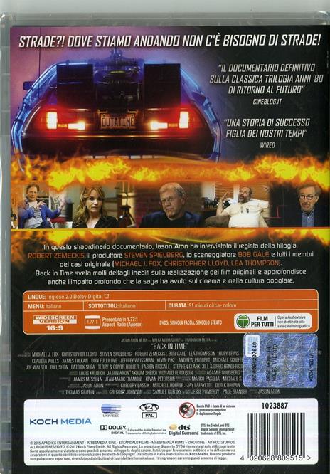 Back in Time (DVD) di Jason Aron - DVD - 2