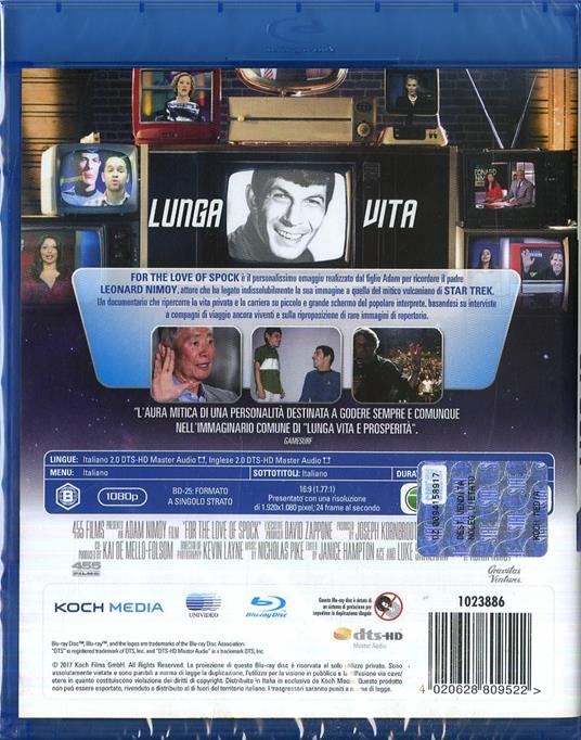 For the Love of Spock (Blu-ray) di Adam Nimoy - Blu-ray - 2