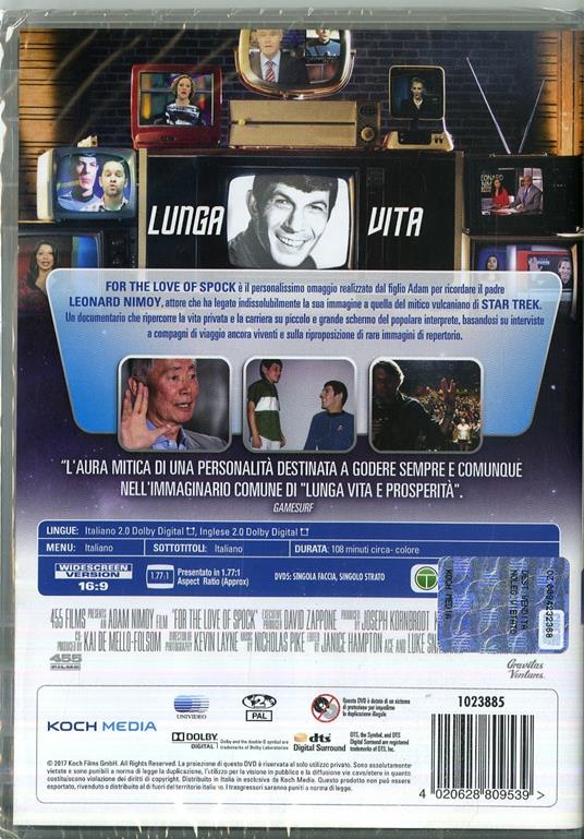 For the Love of Spock (DVD) di Adam Nimoy - DVD - 2