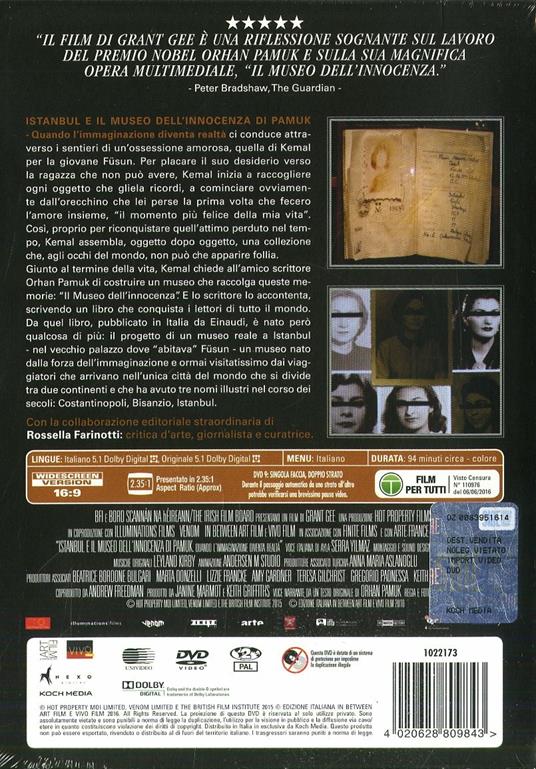 Istanbul e il museo dell'innocenza di Pamuk (DVD) di Phil Grabsky - DVD - 2