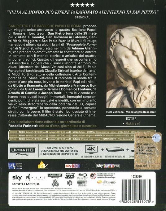 San Pietro e le basiliche papali di Roma (Blu-ray 3D + Blu-ray Ultra HD 4K) di Luca Viotto - 2