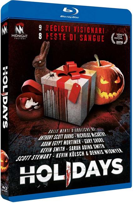 Holydays. Standard Edition (Blu-ray) di Kevin Smith,Gary Shore,Matt Johnson,Scott Stewart,Nick McCarthy,Dennis Widmyer,Kevin Kolsch,Sarah Smith,Anthony Scott Burns - Blu-ray