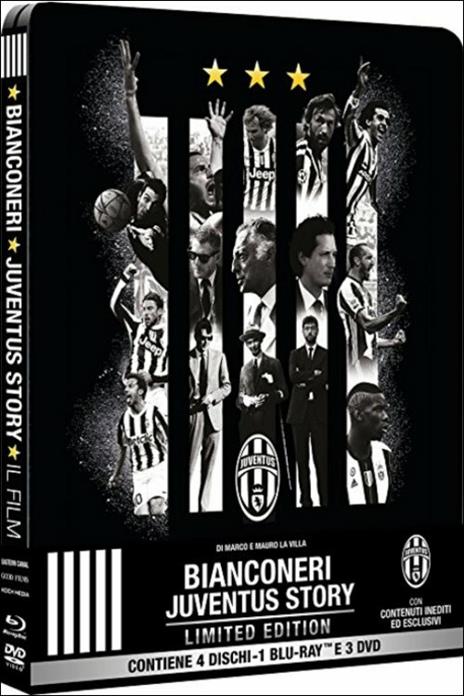 Bianconeri. Juventus Story. Limited Edition (3 DVD + Blu-ray) di Marco La Villa,Mauro La Villa