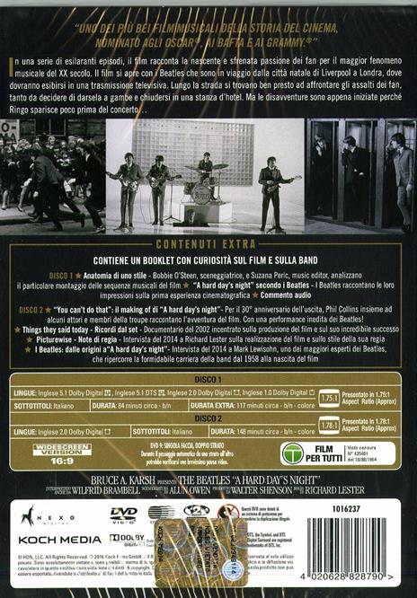 A Hard Day's Night. The Beatles (2 DVD)<span>.</span> Collector's Edition di Richard Lester - DVD - 2