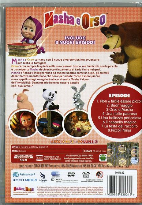 Masha e Orso. Non è facile essere piccoli di Oleg Kuzovkov - DVD - 2