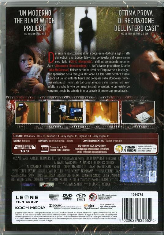 Always Watching. A Marble Hornets Story (DVD) di James Moran - DVD - 2
