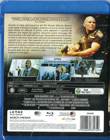 Operator di Amariah Olson,Obin Olson - Blu-ray - 2