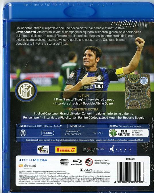 Zanetti Story (2 Blu-ray) di Carlo A. Sigon,Simone Scafidi - Blu-ray - 2