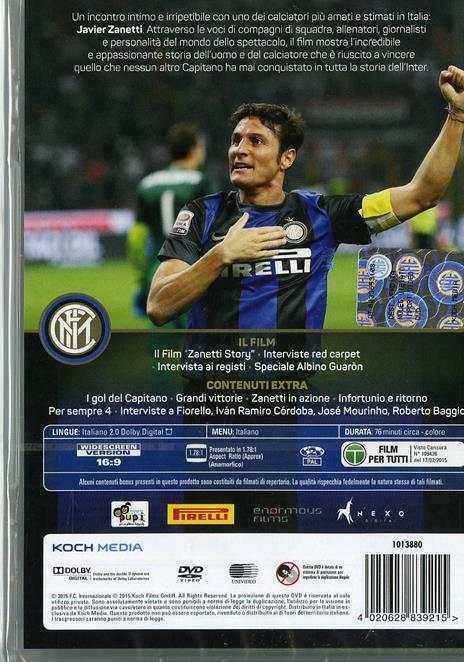 Zanetti Story (2 DVD) di Carlo A. Sigon,Simone Scafidi - DVD - 2