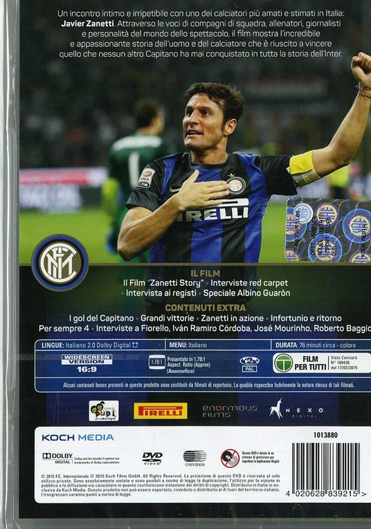 Zanetti Story (2 DVD) di Carlo A. Sigon,Simone Scafidi - DVD - 2