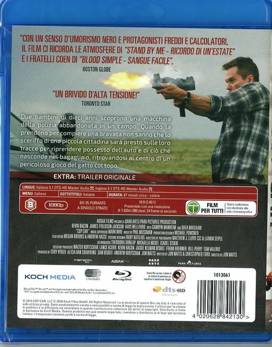 Cop Car di Jon Watts - Blu-ray - 2