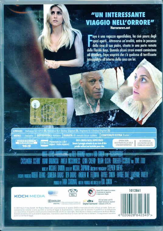 Agoraphobia (DVD) di Lou Simon - DVD - 2