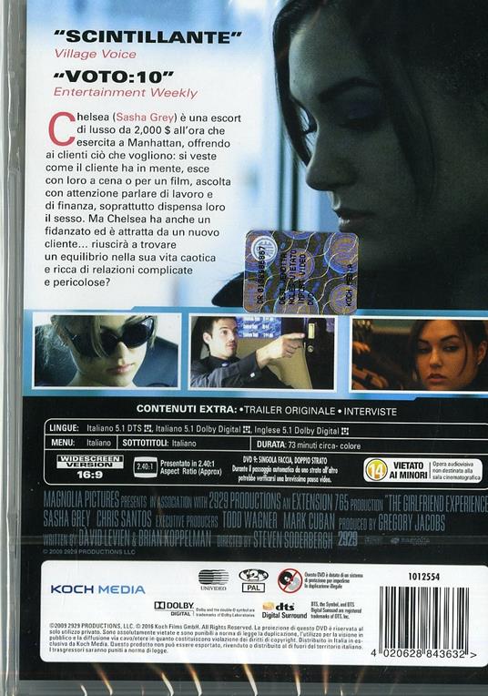 The Girlfriend Experience di Steven Soderbergh - DVD - 2