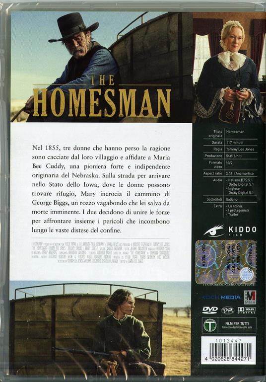 The Homesman di Tommy Lee Jones - DVD - 2